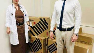 Ευχαριστήριο για τη δωρεά υπερσύγχρονου μηχανογραφικού εξοπλισμού στο Νεφρολογικό Τμήμα