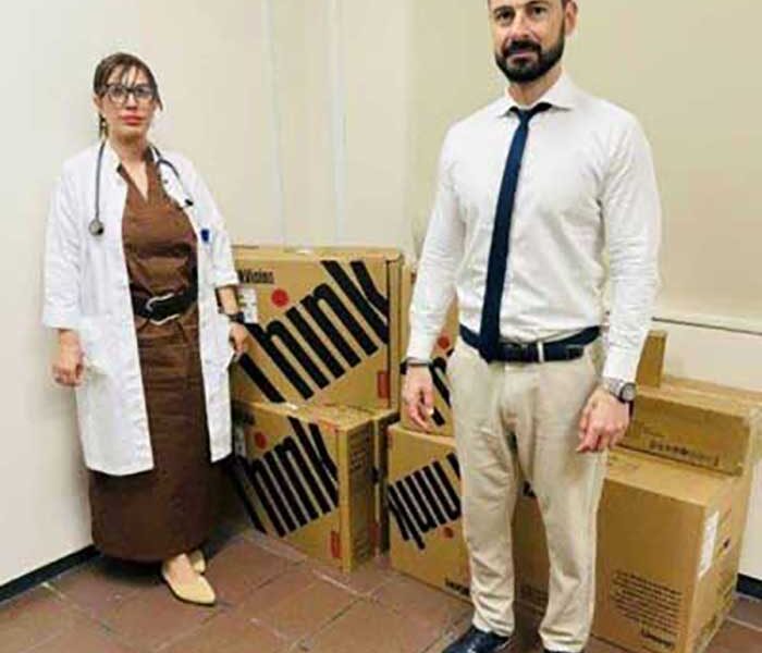Ευχαριστήριο για τη δωρεά υπερσύγχρονου μηχανογραφικού εξοπλισμού στο Νεφρολογικό Τμήμα