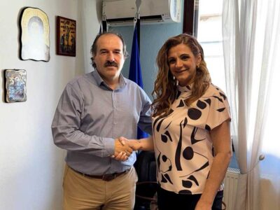 Ο Αντιπεριφερειάρχης Φλώρινας Αθανάσιος Τάσκας επισκέφτηκε τη νέα Διοικήτρια του Γενικού Νοσοκομείου Φλώρινας