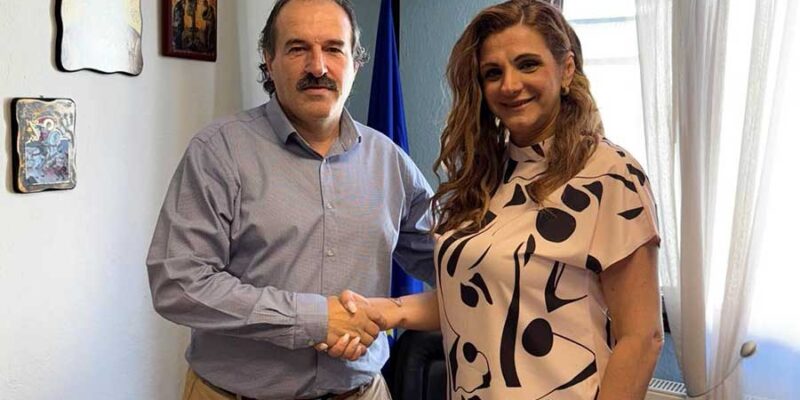 Ο Αντιπεριφερειάρχης Φλώρινας Αθανάσιος Τάσκας επισκέφτηκε τη νέα Διοικήτρια του Γενικού Νοσοκομείου Φλώρινας