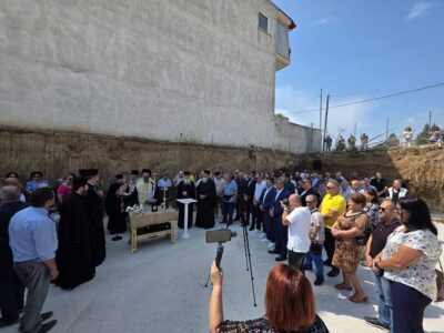 Θεμέλιος λίθος για το νέο Πνευματικό Κέντρο και τον Ιερό Ναό Αγίου Δημητρίου στην Πτολεμαΐδα