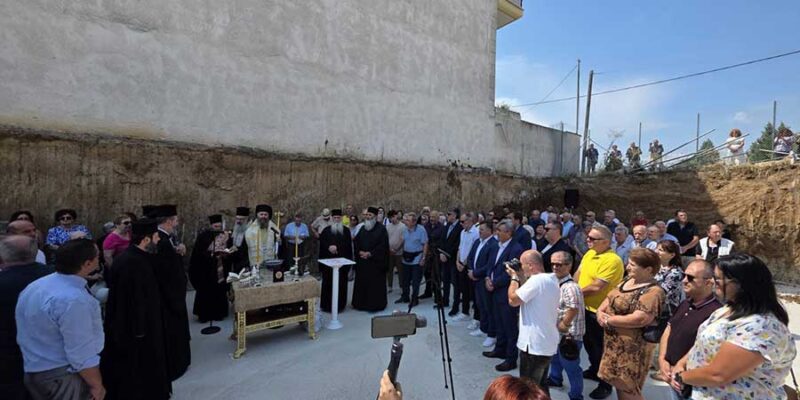 Θεμέλιος λίθος για το νέο Πνευματικό Κέντρο και τον Ιερό Ναό Αγίου Δημητρίου στην Πτολεμαΐδα