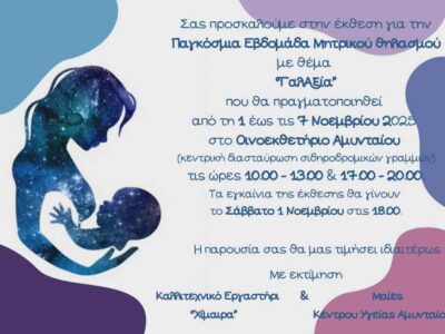 Με αφορμή την Παγκόσμια Εβδομάδα Μητρικού Θηλασμού