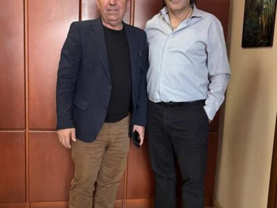 Συνάντηση του Αντιπεριφερειάρχη Φλώρινας Αθανάσιου Τάσκα με Αντιπεριφερειάρχη Αγροτικής Ανάπτυξης Π.Δ.Μ. Πασχάλη Χαρούμενο