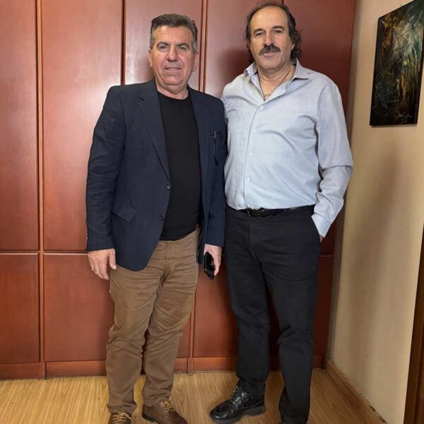 Συνάντηση του Αντιπεριφερειάρχη Φλώρινας Αθανάσιου Τάσκα με Αντιπεριφερειάρχη Αγροτικής Ανάπτυξης Π.Δ.Μ. Πασχάλη Χαρούμενο