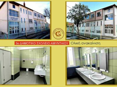 Παρεμβάσεις αναβάθμισης στις σχολικές μονάδες του Δήμου Αμυνταίου