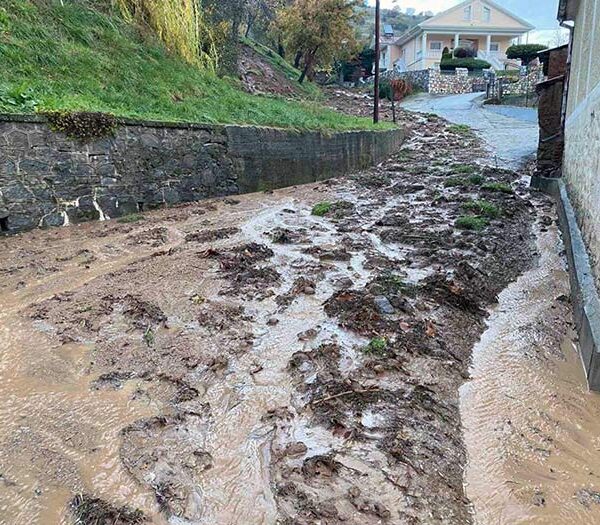 Τοπικές πλημμύρες και κατολισθήσεις από τις ισχυρές βροχοπτώσεις στον Δήμο Φλώρινας