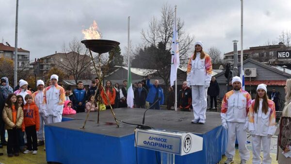 Υποδοχή της Ολυμπιακής Φλόγας στη Φλώρινα
