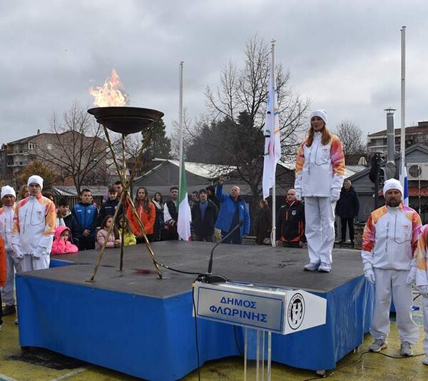Υποδοχή της Ολυμπιακής Φλόγας στη Φλώρινα