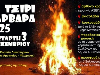 Τσιριβάρβαρα στο Αμύνταιο 2025