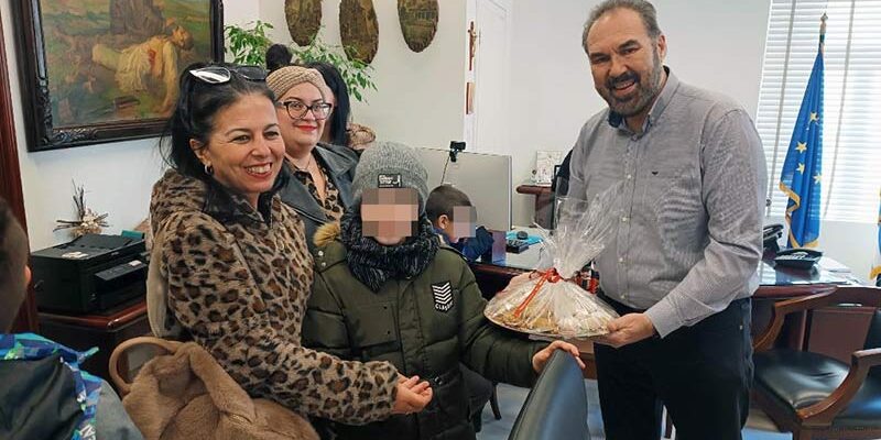 Επίσκεψη του Ειδικού Δημοτικού Σχολείου στον Δήμαρχο Φλώρινας