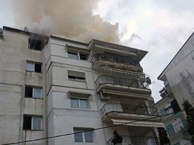Φωτιά σε διαμέρισμα πολυκατοικίας στη Φλώρινα