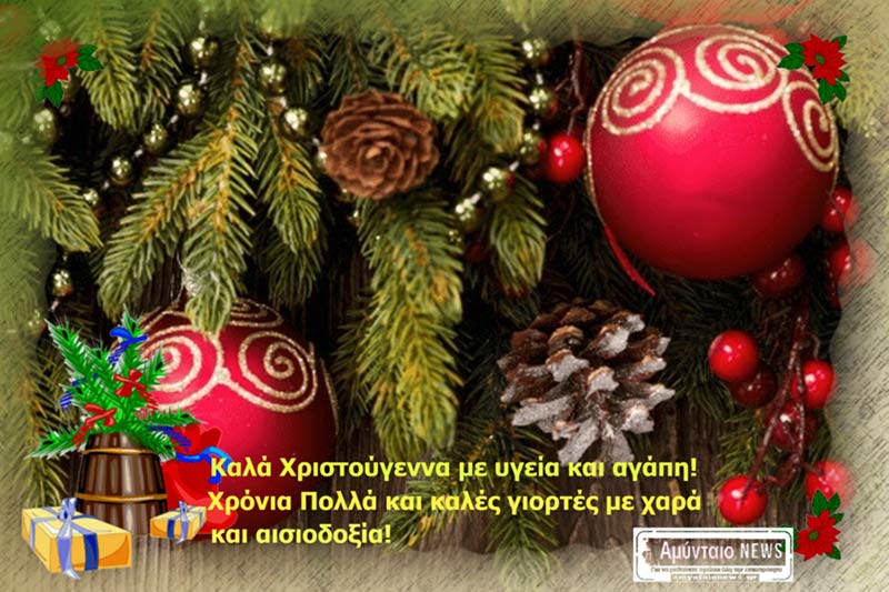 Καλά Χριστούγεννα από το amyntaionews.gr