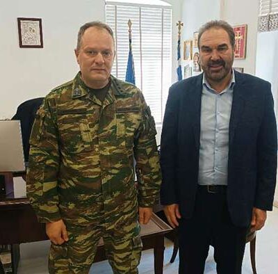 Συνάντηση του Δημάρχου Φλώρινας με τον νέο Διοικητή του 1ου Συντάγματος Πεζικού