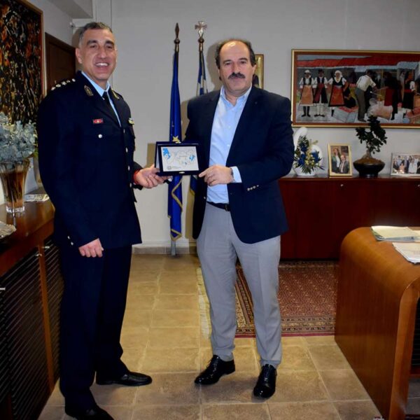 Εθιμοτυπική συνάντηση του Αντιπεριφερειάρχη Φλώρινας με τον νεοτοποθετηθέντα Αστυνομικό Διευθυντή