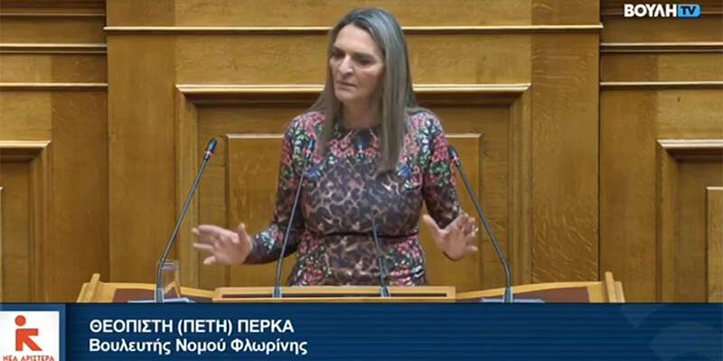 Πέτη Πέρκα: Η κυβέρνηση φροντίζει για τα κέρδη των λίγων και οι πολίτες του νομού Φλώρινας πληρώνουν το τίμημα