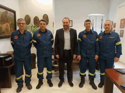 Συνάντηση του Δημάρχου Φλώρινας με στελέχη της Πυροσβεστικής Υπηρεσίας