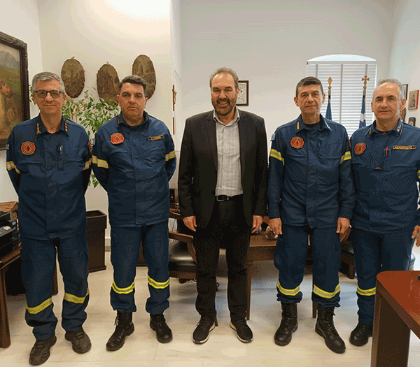 Συνάντηση του Δημάρχου Φλώρινας με στελέχη της Πυροσβεστικής Υπηρεσίας
