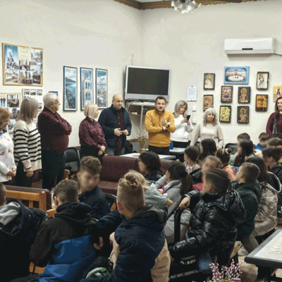 Επίσκεψη του Δημοτικού Σχολείου Φιλώτα στο ΚΑΠΗ Αμυνταίου