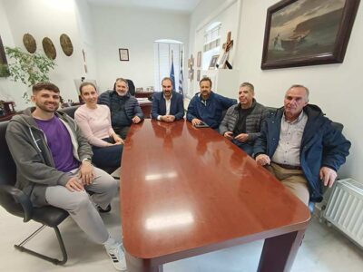 Με μέλη της διοίκησης και τον προπονητή της ομάδας του Ήφαιστου, συναντήθηκε ο Δήμαρχος Φλώρινας