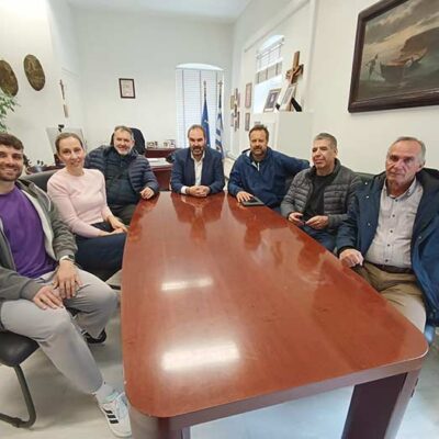 Με μέλη της διοίκησης και τον προπονητή της ομάδας του Ήφαιστου, συναντήθηκε ο Δήμαρχος Φλώρινας