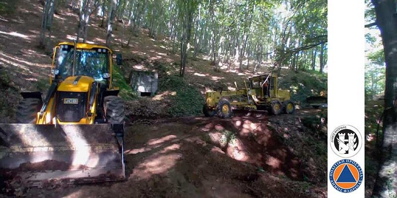 Σε εξέλιξη οι εργασίες συντήρησης του δημοτικού δασικού οδικού δικτύου του Δήμου Φλώρινας