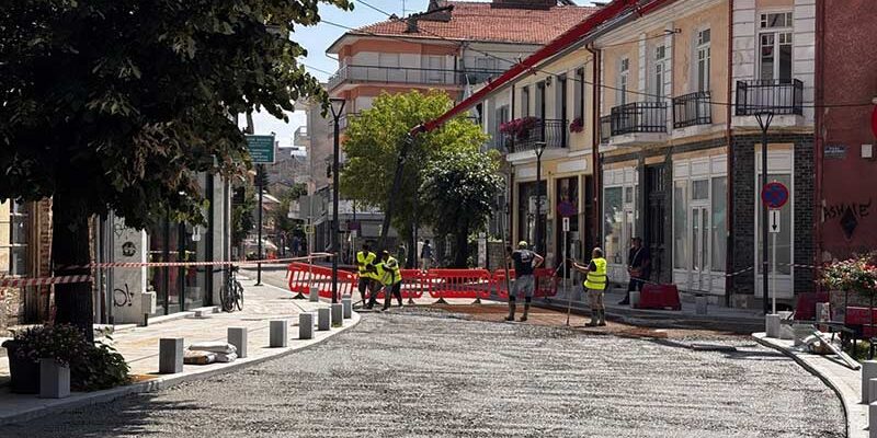 Παράταση των εργασιών στην οδό Μεγάλου Αλεξάνδρου στο Δήμο Φλώρινας