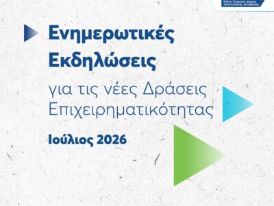 ΕΥΔΑΜ - Στο πλευρό των τοπικών κοινωνιών, Ξεκινούν οι εκδηλώσεις για τις νέες δράσεις ενίσχυσης