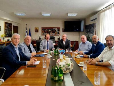 Συνάντηση εργασίας του Αναπληρωτή Υπουργού Εθνικής Οικονομίας και Οικονομικών Νίκου Παπαθανάση στη Φλώρινα