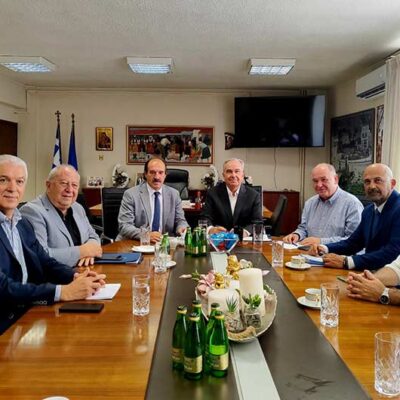 Συνάντηση εργασίας του Αναπληρωτή Υπουργού Εθνικής Οικονομίας και Οικονομικών Νίκου Παπαθανάση στη Φλώρινα