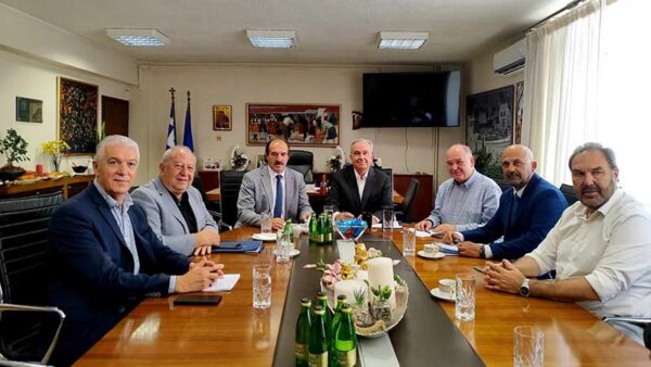 Συνάντηση εργασίας του Αναπληρωτή Υπουργού Εθνικής Οικονομίας και Οικονομικών Νίκου Παπαθανάση στη Φλώρινα