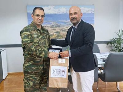 Εθιμοτυπική επίσκεψη του Διοικητή του 504 ΜΠΤΠ στον Δήμο Πρεσπών