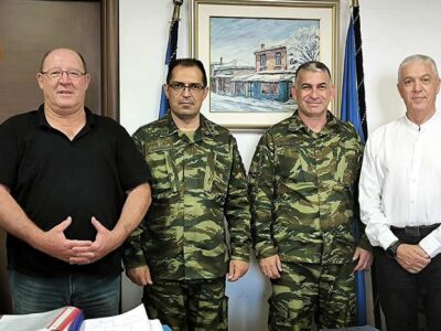 Εθιμοτυπική επίσκεψη του νέου Στρατοπεδάρχη του Στρατοπέδου Παπαπέτρου, στον Δήμαρχο Αμυνταίου