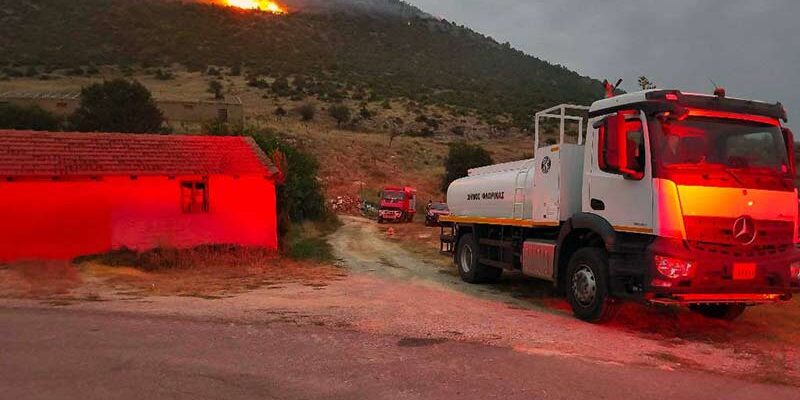 Συνδρομή του Δήμου Φλώρινας σε κατάσβεση δασικής πυρκαγιάς στην Κρυσταλλοπηγή