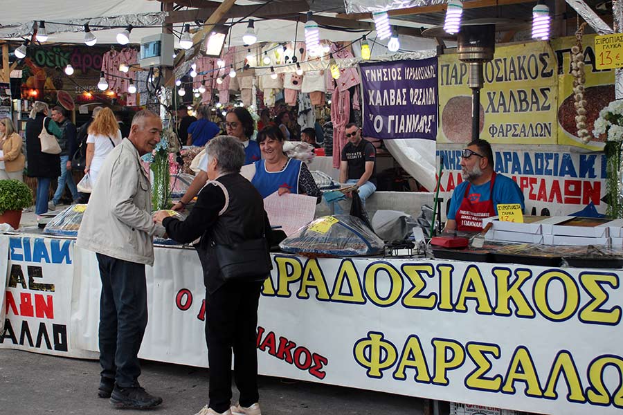 Παραδοσιακός χειροποίητος Χαλβάς Φάρσαλων Ζυγος ο Γιαννακος, στην εμποροπανήγυρη Αμυνταίου 2026
