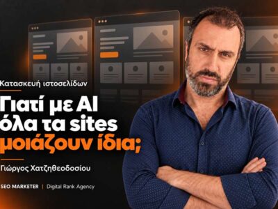 Γιώργος Χατζηθεοδοσίου: «Η AI φτιάχνει ιστοσελίδες γρήγορα. Η ταυτότητα μιας επιχείρησης χρειάζεται σκέψη» 18 Γιώργος Χατζηθεοδοσίου: «Η AI φτιάχνει ιστοσελίδες γρήγορα. Η ταυτότητα μιας επιχείρησης χρειάζεται σκέψη»